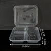 Disposable Thickened Food Container 3 4 5 Compartments with Lid for Canteen Business Meal Delivery