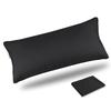DreamCat's Pillow, Long Pillow, Body Pillow, Made In Japan, 90x43cm, Height Adjustable, Washable, 3D Structure (Black, Includes 1 Cover)