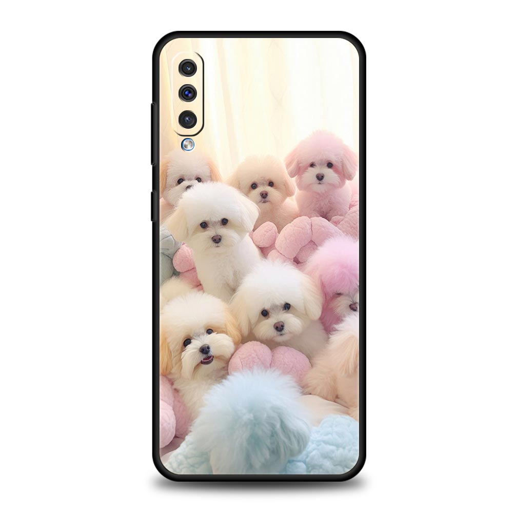 Cute Little Dog Phone Case for Samsung Galaxy A56 A36 A26 A16 A34 A24 A42 A22 A20 A12 A40 A30 A10 5G Soft TPU Cover Shell Fundas