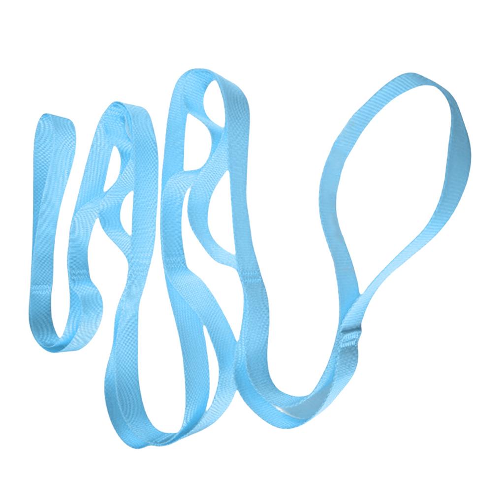 Stretching Strap Yoga Strap for Physical Therapy, 10 Loop Yoga Strap for Stretching Not-Elastic Exercise Stretch Strap
