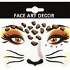 For Christmas Make Up Halloween Party Animal Face Sticker Glitter Sparkling Face Art Stickers