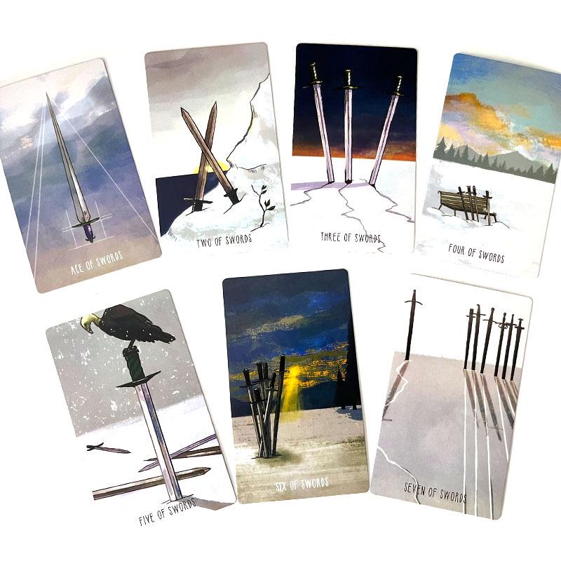12x7cm Ethereal Vision Tarot Cards - Big Rabbit Christmas Eve Illusion Abyss