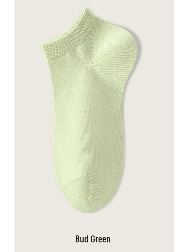 

Женские носки-лодочки с низким вырезом в японском стиле - Модал, Дышащие, Конфетного цвета, Чистый хлопок, Короткий паголенок для весны и осени One Size [36-40]