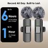 2 In 1 Wireless Lavalier Microphone Type-C Charging Portable Audio Video Recording Mic for iPhone Android Live Broadcast Gaming