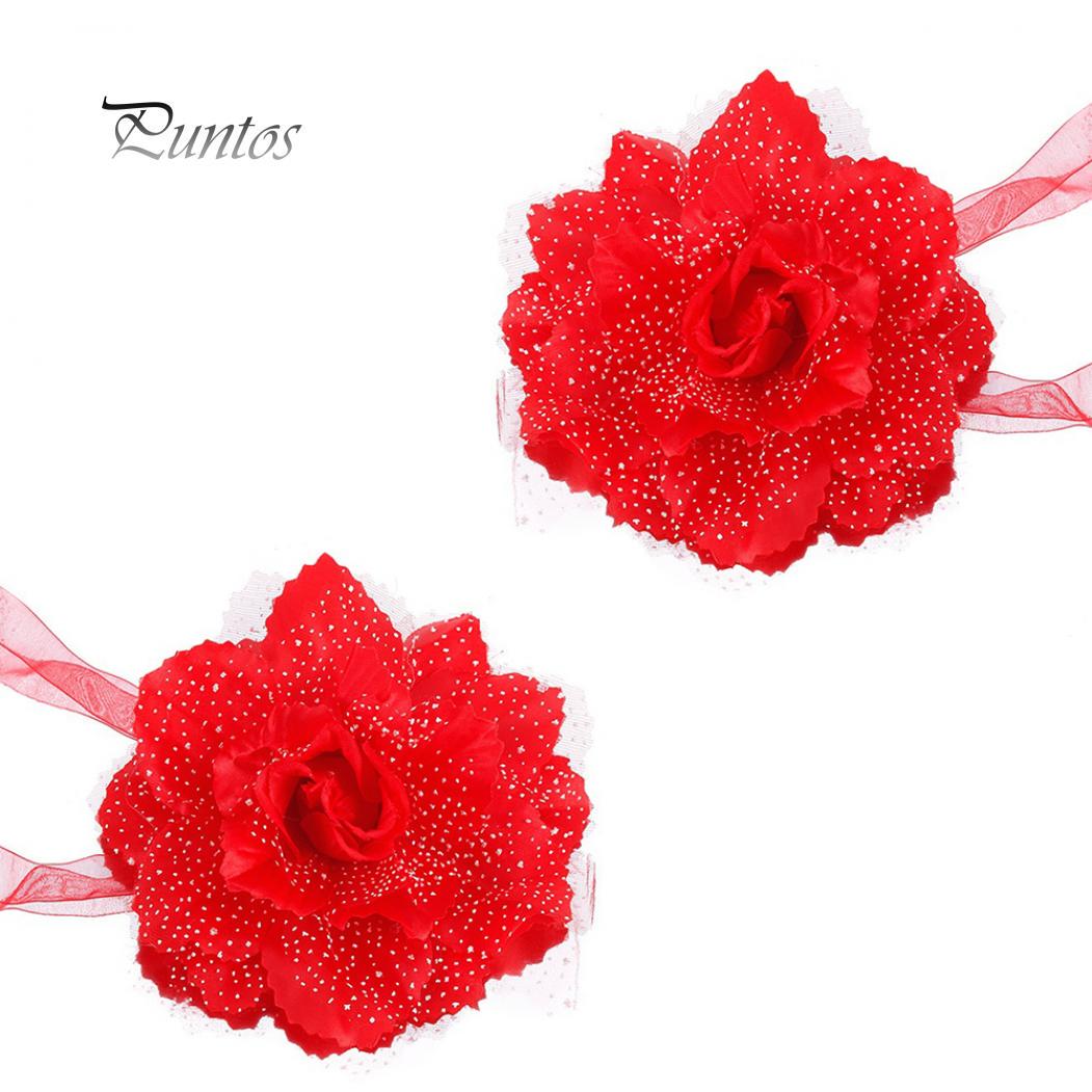 

Домашний декор 1 пара цветочных занавесок для окон держатель для штор панель для штор прозрачный ремень красный