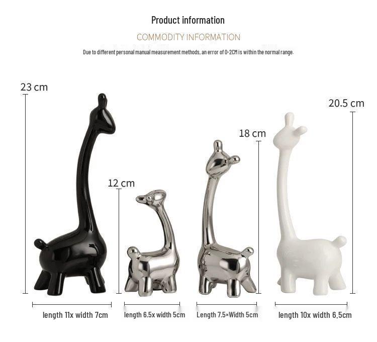 Nordic Luxury Deer Figurines Set: Elegant Decor for Living Room and Wine Cabinet