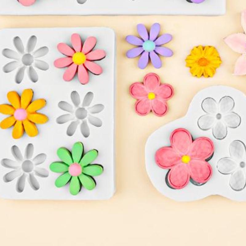 Mini Rose Camellia  Flower Silicone Sugarcraft Mold Cookie Cupcake Chocolate Baking Mold Fondant Cake Decorating Tools