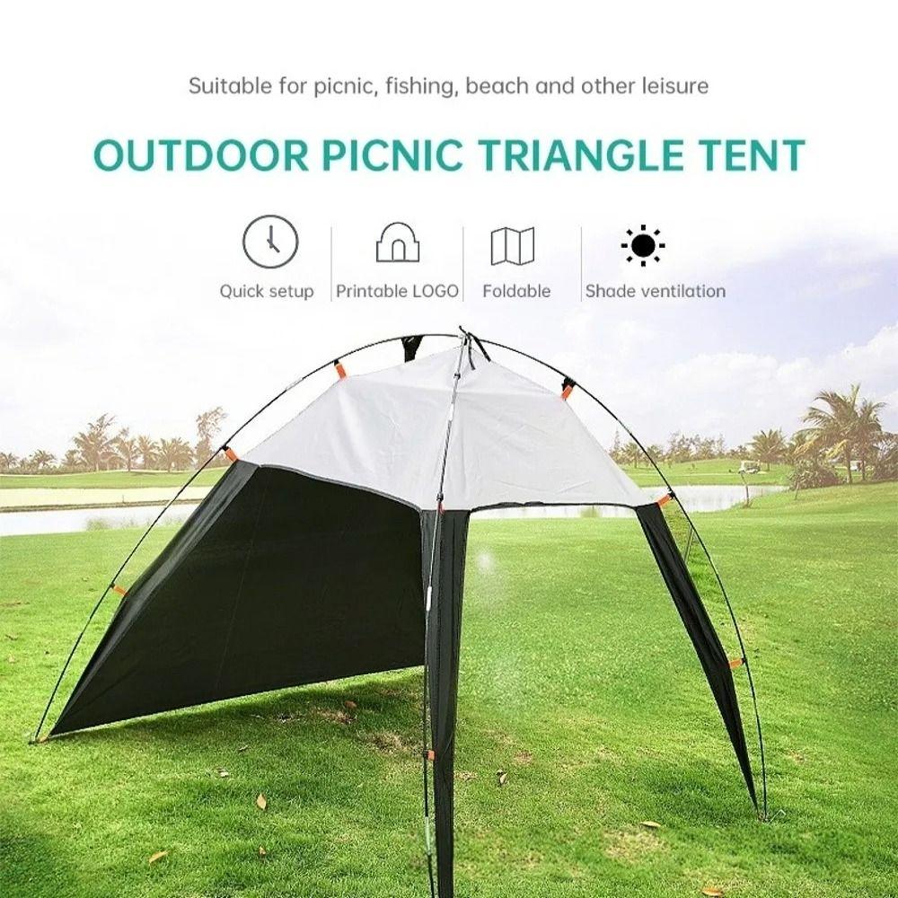 Outdoors Canopy Camping Tent Anti-UV Beach Shelter Tent Picnic Fishing Tent Hiking Travel