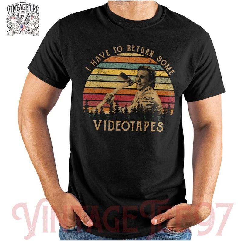 I Have To Return Some Videotapes Vintage Tshirt Multi Color