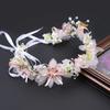 Elegant Girls Headband Imitated Pearl Hair Headdress Baby Girls Flower Wreath Bride Garland Head Hoop Wedding Hair Headbands