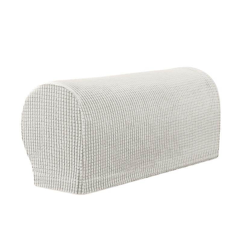 Elastic Merbau Sofa Armrest Cover - Thickened, Anti-slip, Solid Color Fabric
