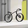 Schreibtischzubehör für Männer 3D-gedrucktes Fahrradornament, Abstrakte Fahrradskulptur, Kreative künstlerische PLA-Statue Figur, Modern minimalistisches Radfahren
