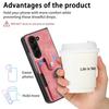 Retro Leather Ring Wallet Case with Card Holder Phone Case for Samsung Galaxy Z Fold 7 6 5 4 3 Fold7 Fold6 Protective Cover
