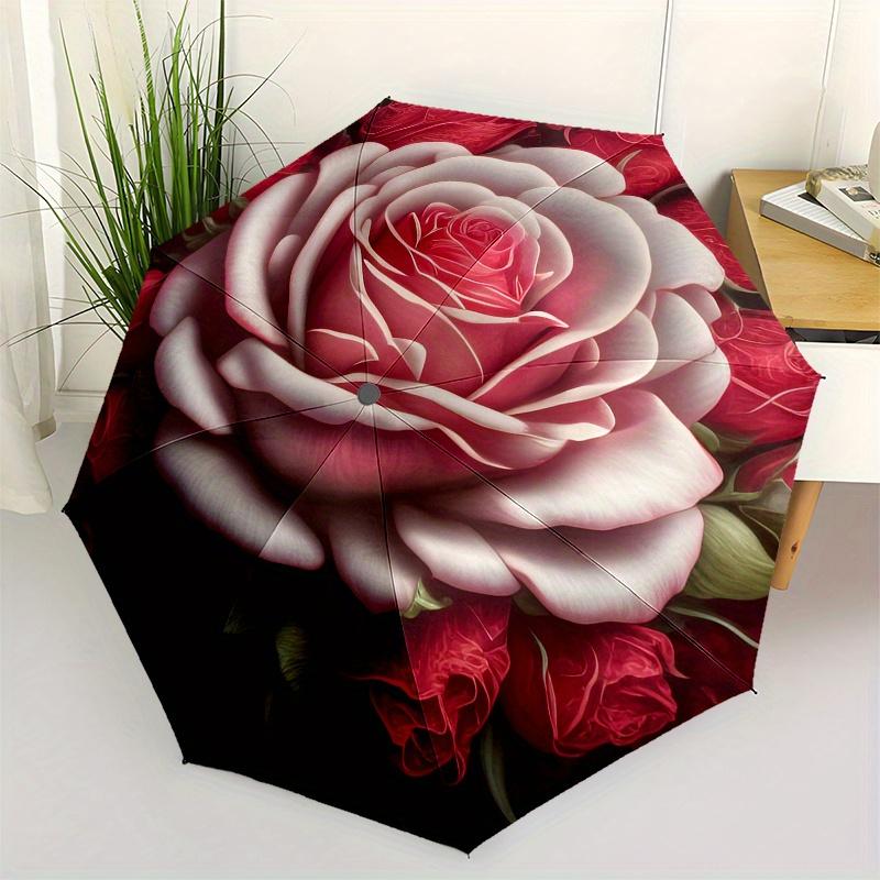 

Romantic Red Rose Bouquet Wall Art Print Umbrella, Christmas Gift Y393