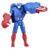 Hasbro Marvel Avengers Epic Hero Series Battle Gear Captain America Action for ages 4 and Superhero Toy Authentic Figure, 4-inch (10 cm) size, up,