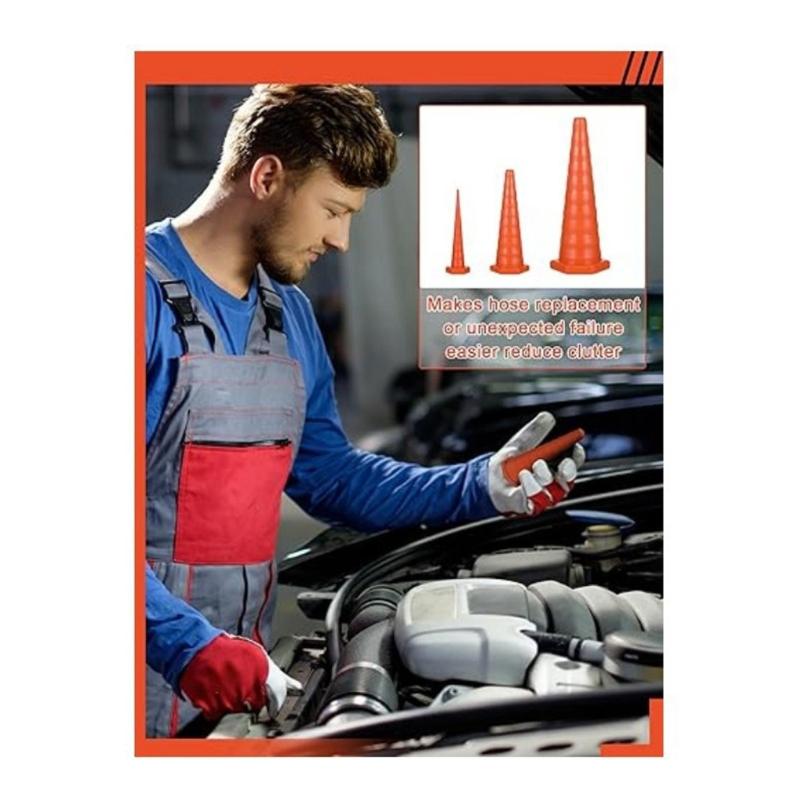 Hydraulic Oil Service Plugs Replacement Assorted Size Oil Resistant Stoppers Automotive Repair Tool Easy to Use