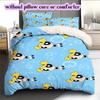 Cartoon characters Pattern Bedding Quilt Set Quilt Cover Pillowcase Home Decoration Birthday Gift (1 * duvet cover + 2 * pillowcase, without core)