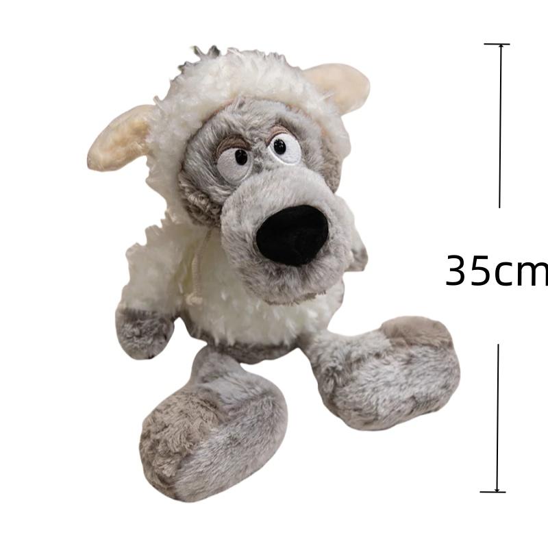 Adorably Husky Plush Toy Lovely Penguin Stuffed Fairy Tale Cunning Big Bad Wolf Doll Orangutan Plushies kawaii home