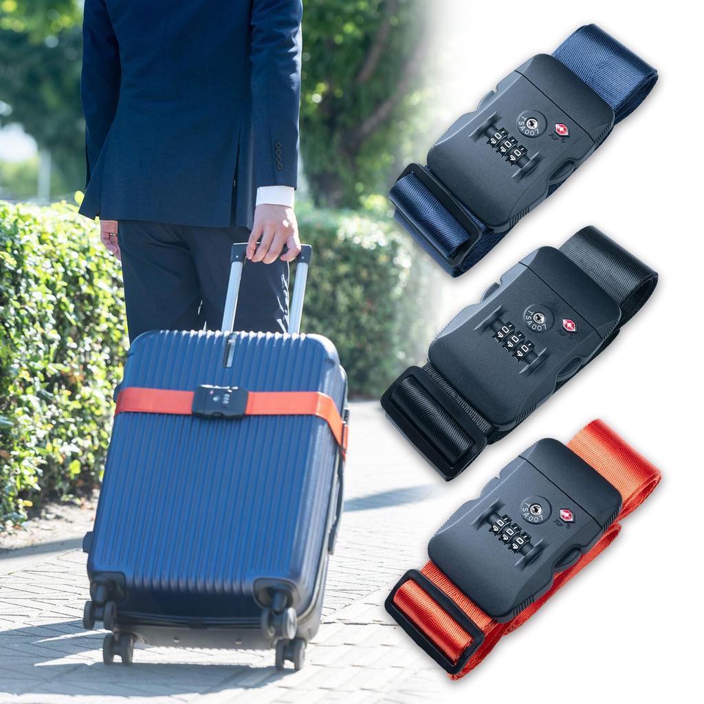 Zamek TSA Walizka Poręczny Podróżny Pokrętło ANY SELECT Pasek, Pasek do przenoszenia, Pasek, Zamek 3-cyfrowy, Antykradzieżowy, Lekki, Regulowany, W kształcie I, Fioletowy,