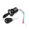 X Autohaux Scooter Motorcycle Electric Bike 3 Wires Ignition Switch Lock With 2 Keys Car Accessories