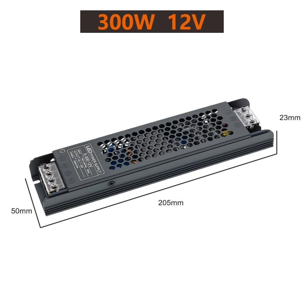 Upgrade Aluminium Alloy LED Driver Household 12V/24V Power Supply Portable Light Transformers for LED Light Strip