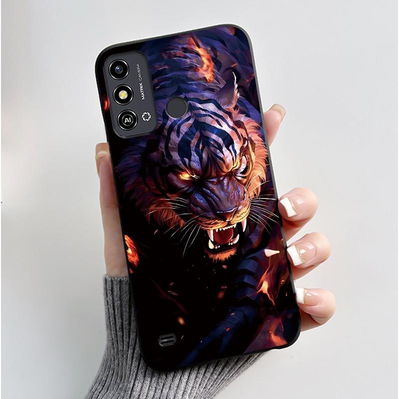 For ZTE Blade A53 Case For ZTE Blade A53 Pro Phone Back Cover Silicone Soft Black TPU Luxury Cute Love Rabbit Funny Bumper Shell