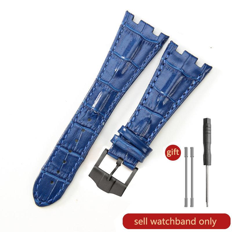 Cinturino Orologio in Pelle di Mucca Primo Strato per AP Aibi 15703 26471 26474 Serie Royal Oak Offshore 28mm Accessori Orologio per Uomo CinturinoMN