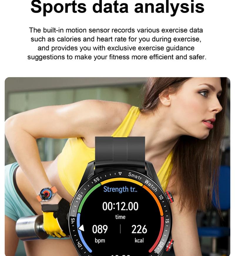 2025 New ECG+PPG Bluetooth Call Smart Watch Men Health Heart Rate Blood Pressure Fitness Sports Watches Man Sports Waterproof Smartwatch
