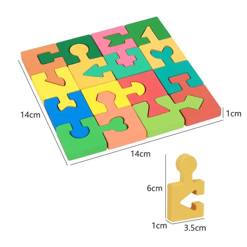 Montessori Geometric Shape Matching Blocks for Hand-Eye Coordination and Logical Thinking in Early Childhood Education.
