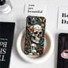 Deluxe Skull Phone Case For iPhone 15 14 11 12 13 Mini Pro XS Max Cover 6 7 8 Plus X XR SE 2020 Funda Shell