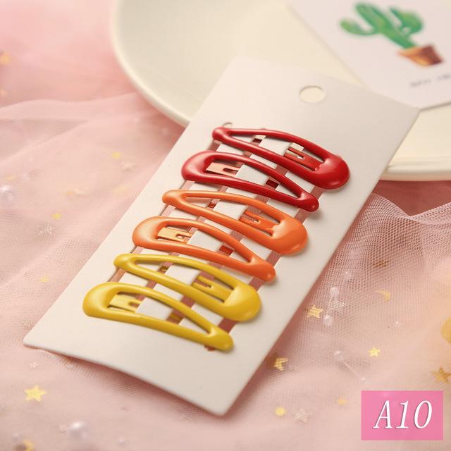 1Set Cute Candy Colors Dripping Hairpins BB Clip Girls Children Hair Clip Pin Barrette Accessories Women Kids Hairgrip Headdress