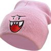 Embroidered Happy Face Knitted Hat Cute and Warm Winter Hat for Men and Women Perfect Christmas Gift Halloween Gift New