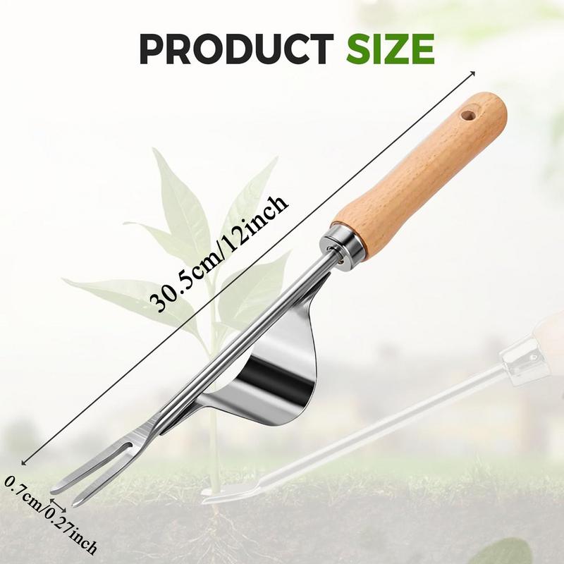 Stainless Steel Manual Weeder Garden Outdoor Weeding Tool Removal Farmland Puller Dandelions Digging Lawn Weeder Transplant