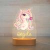 DIY Creative Cute Animal Acrylic Night Light for Children's Bedroom or Birthday Gift