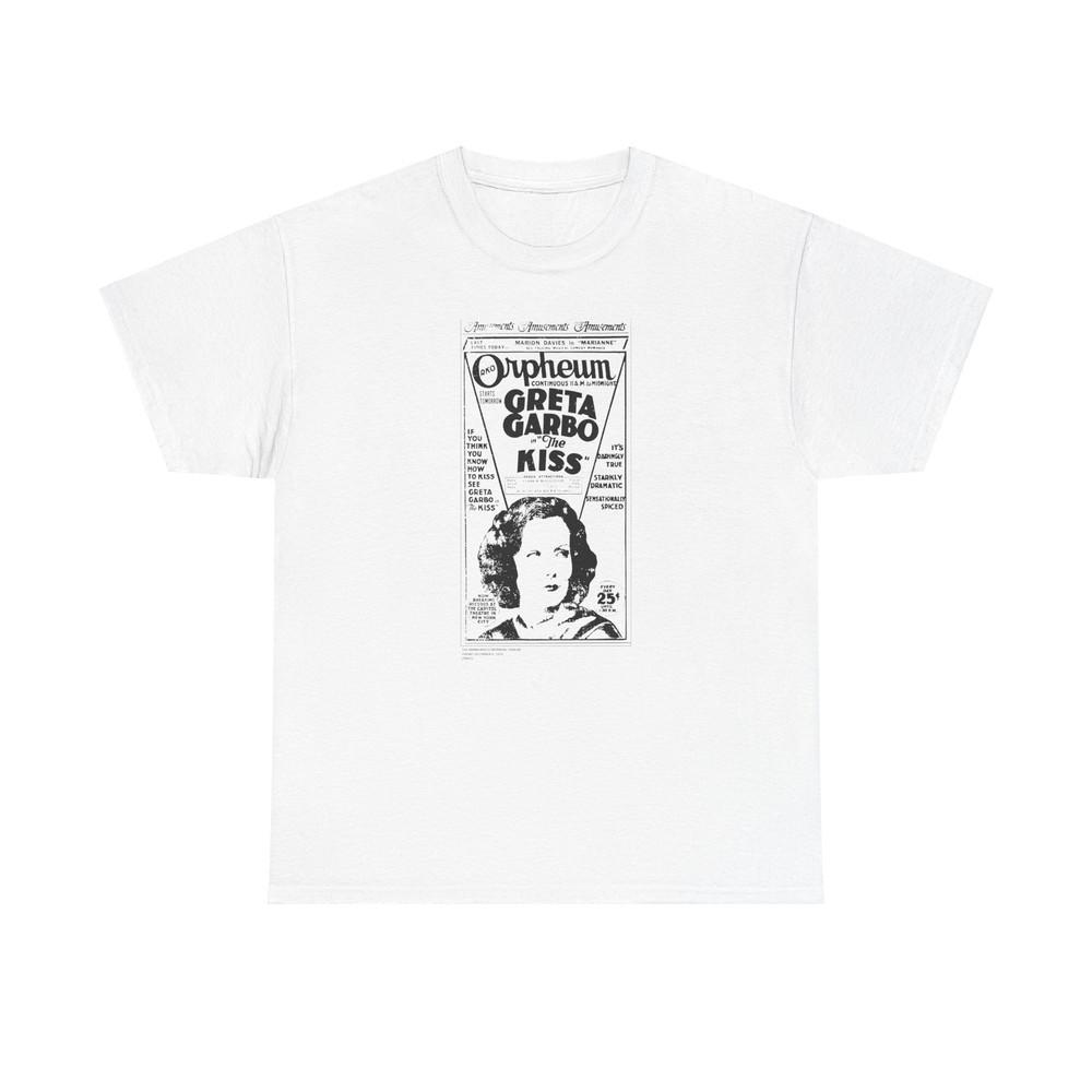 Vintage Movie Poster Tshirt Tops Tee, Greta Garbo Shirt, Retro Film Lover Gift, Classic