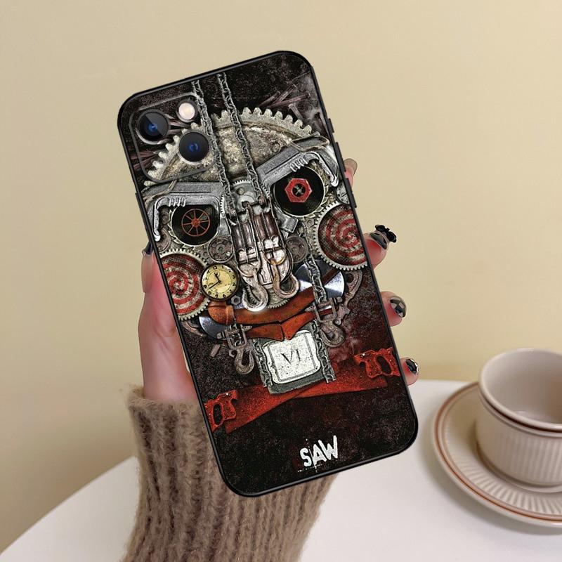 SAW The Jigsaw Killer Horror Film Phone Case For iPhone 15 14 Plus 11 12 13 16 Pro Max Mini 7 8 X XR XS Max Cover