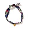 Stylish Silk Scarf Pendant Necklace - Colorful Cross Bow Design in Stainless Steel