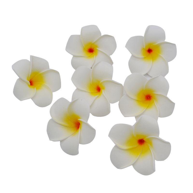 10Pcs/lot Plumeria Hawaiian PE Foam Frangipani Artificial Flower Headdress Flowers Egg Flowers Wedding Decoration Party Supplies