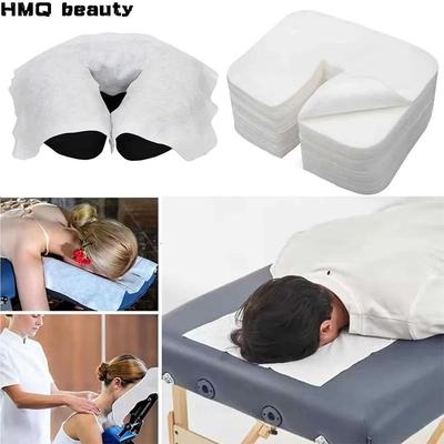 100/200Pcs Disposable SPA Face Massage Pad Beauty Salon Massage Headrest Pad Cotton Pillow Towel Cover Face Skin Care Tool