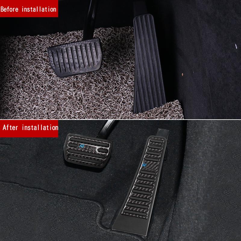 Car Sticker for Volvo S90 Xc90 V90 Xc60 S60 V60 Accelerator Pedal Modified Foot Pedal Anti-skid Plate Interior