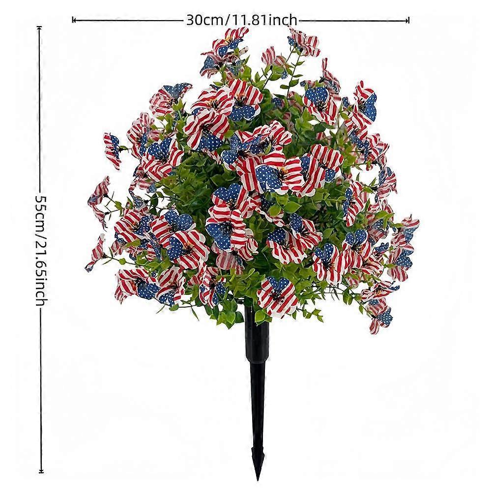 250th Anniversary Artificial Violet Flowers for Independence Day Veterans Day Memorial Day