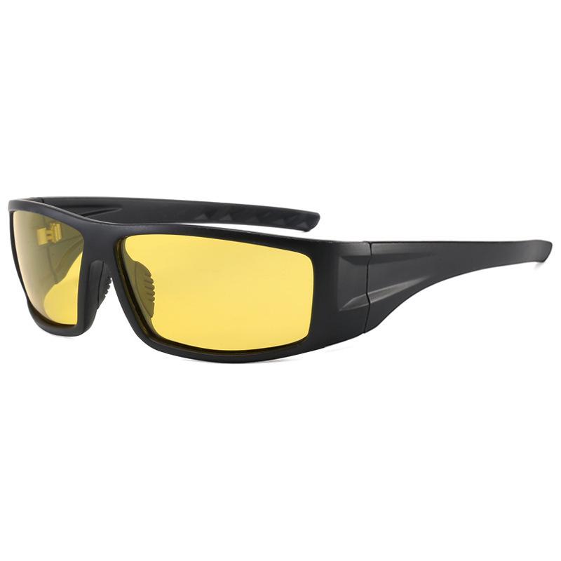 Trendy European & American Polarized Sunglasses - Square Frame, UV Protection for Outdoor Sports & Cycling