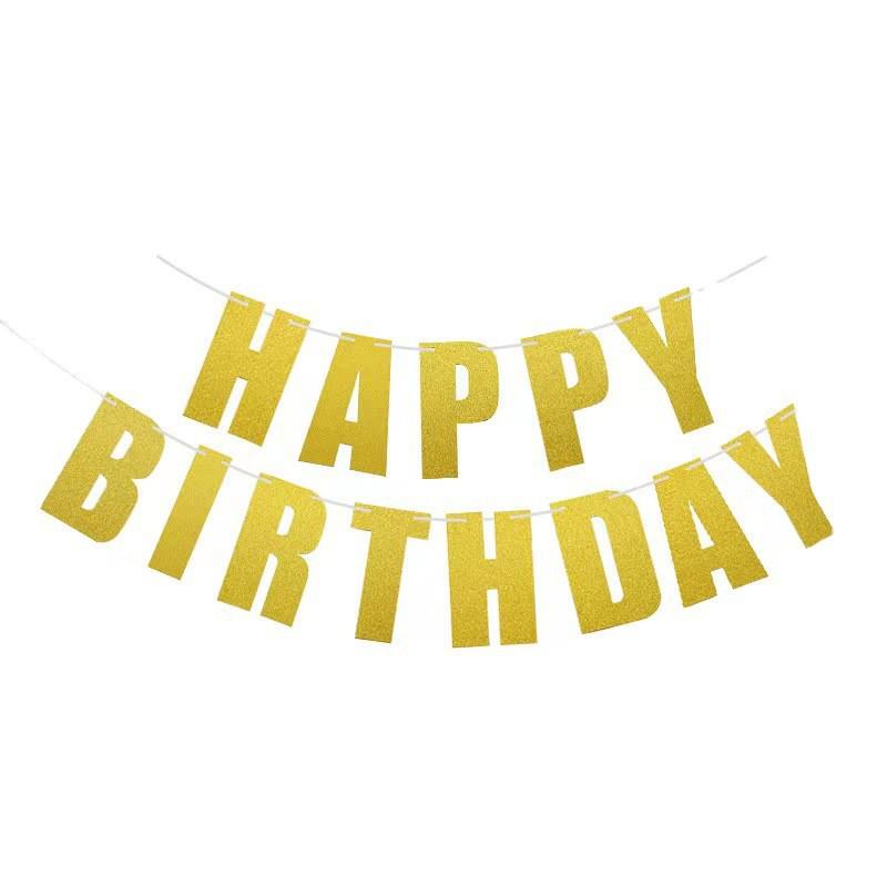 Creative Laser Glossy Birthday Banner Party Decoration