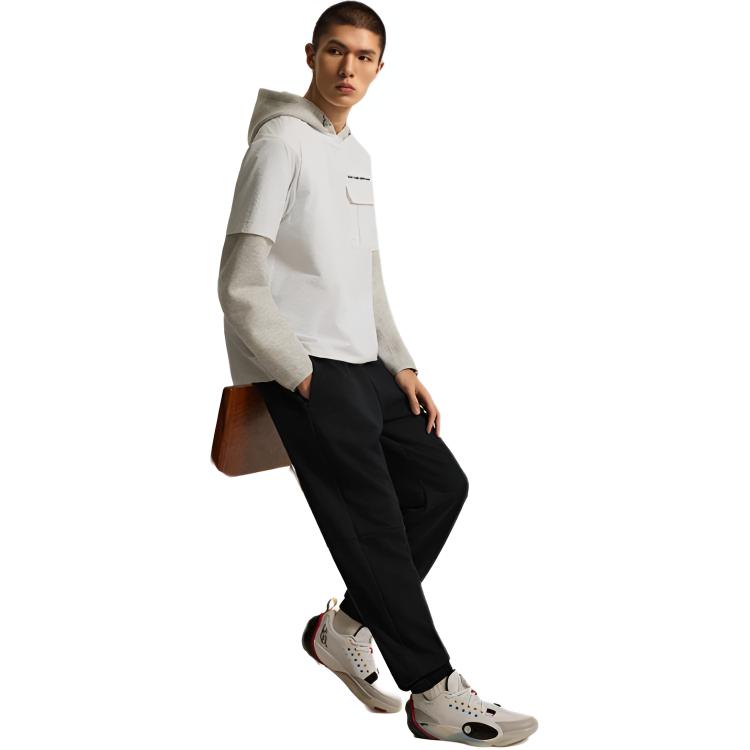 Li Ning Basketball Collection Knitted Sweatpants Men's Black AKLV023-1