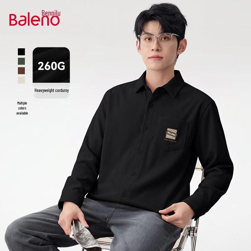 Baleno Men s Corduroy Long Sleeve Shirt 4XL