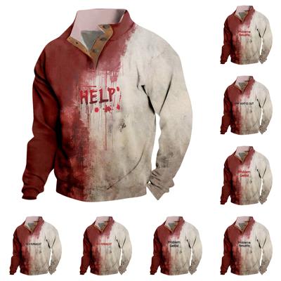 Men's Standing Collar Sweatshirt Is Outdoor Casual Sweaters Tops