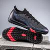 Five-sided high-rise indoor flat football shoes, suitable for men and women, with a non-slip design.