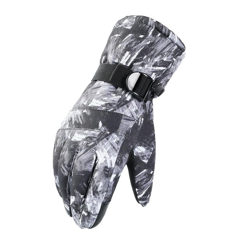 Warm Cotton Gloves for Men In Winter  Touch Screen Thickened with Fleece Cold Proof Waterproof and Windproof Outdoor Skiing and Cycling Gloves