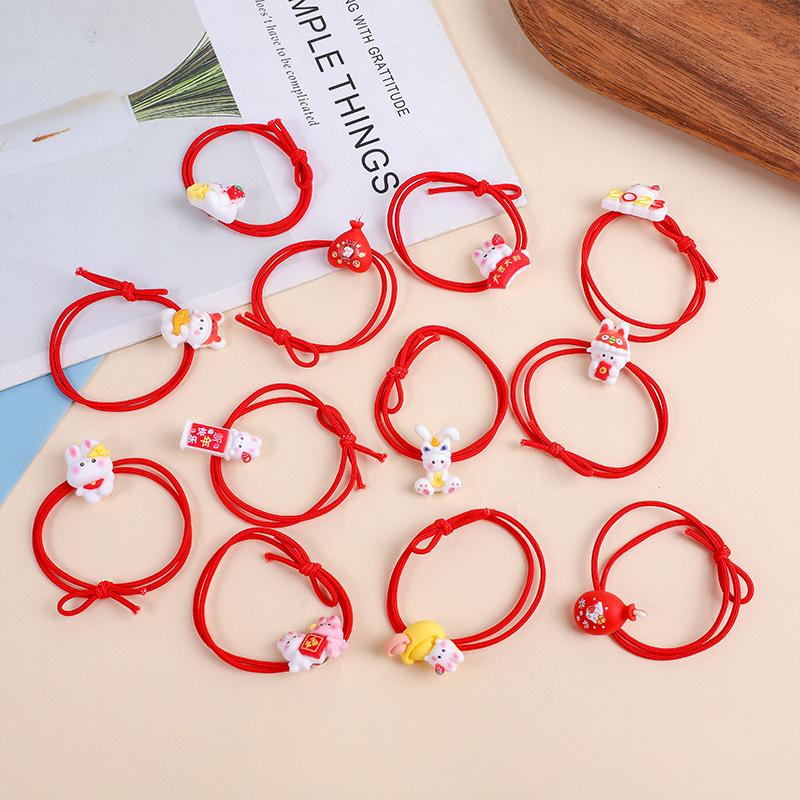 Korean Style Cartoon Girl Hair Tie - Cute, High Elasticity Rubber Band