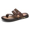 Slippers men's 2025 summer new men's Korean version of personality niche fashion non-slip outer wear driving leather cover toe drag
